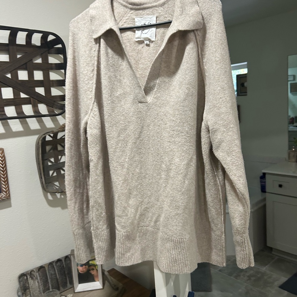 Aerie Cream Knit Sweater